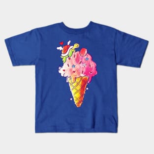 Winged Icecream Turtle Kids T-Shirt